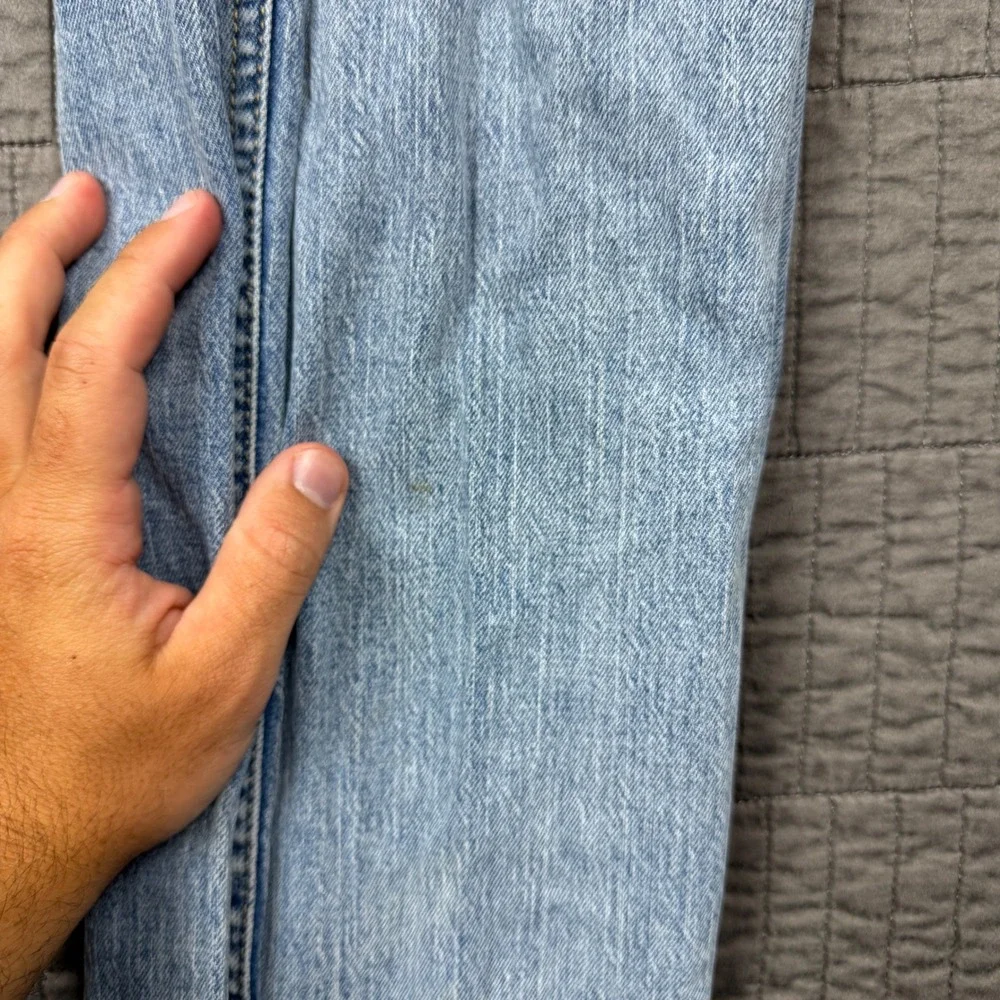 Levis 559 Relaxed Straight Jeans Mens 34x34 (34x32) Light Wash Blue Denim Skater
